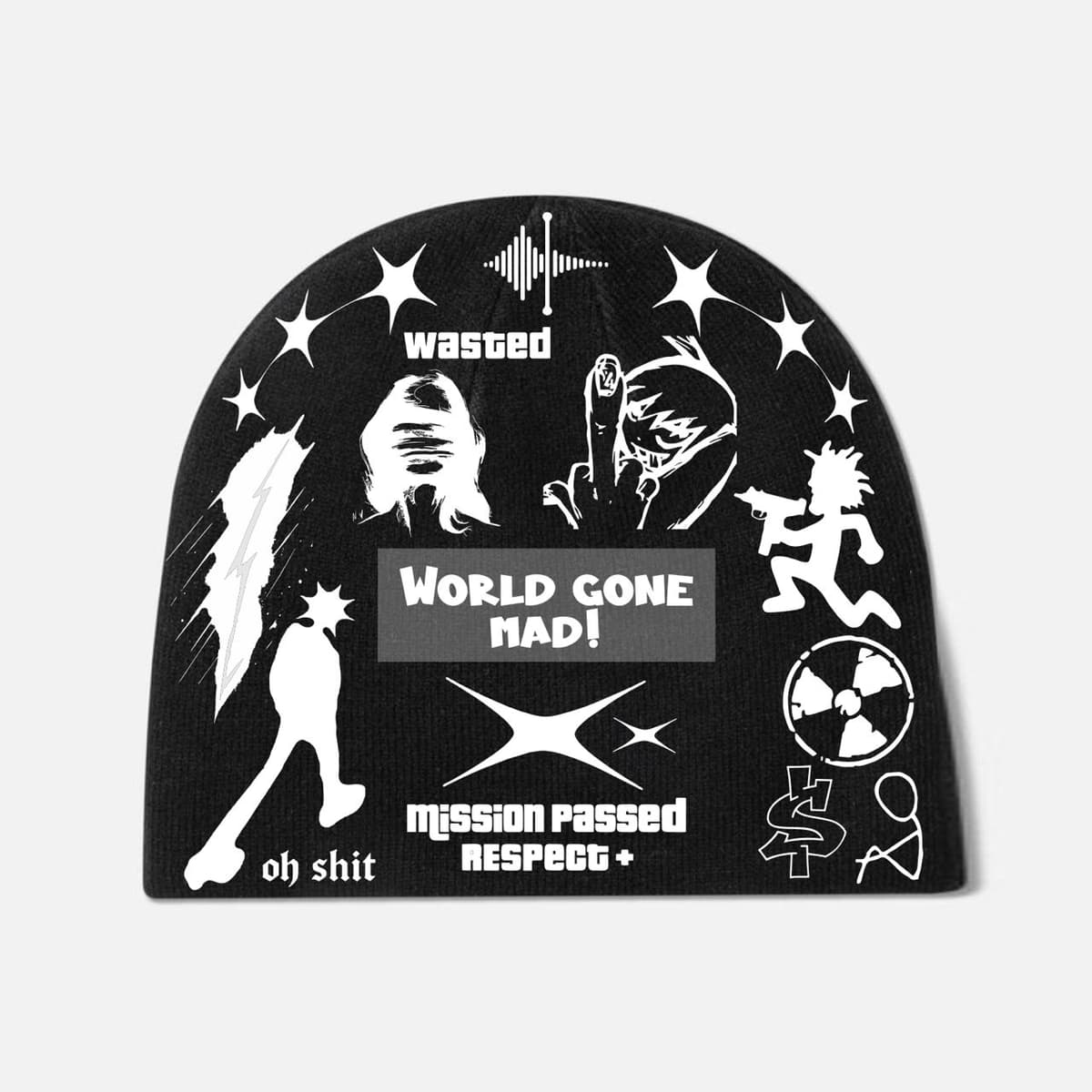 World Gone Mad beanie alternate view
